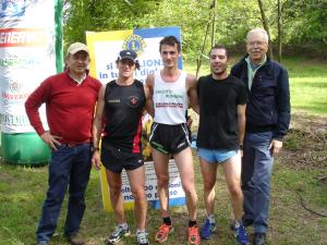 Podio Maschile: (da sx) Alfredo Bassetti, Alessandro Sacco, Claudio Guglielmetti, Carlo Carlini e Alberto Cravero